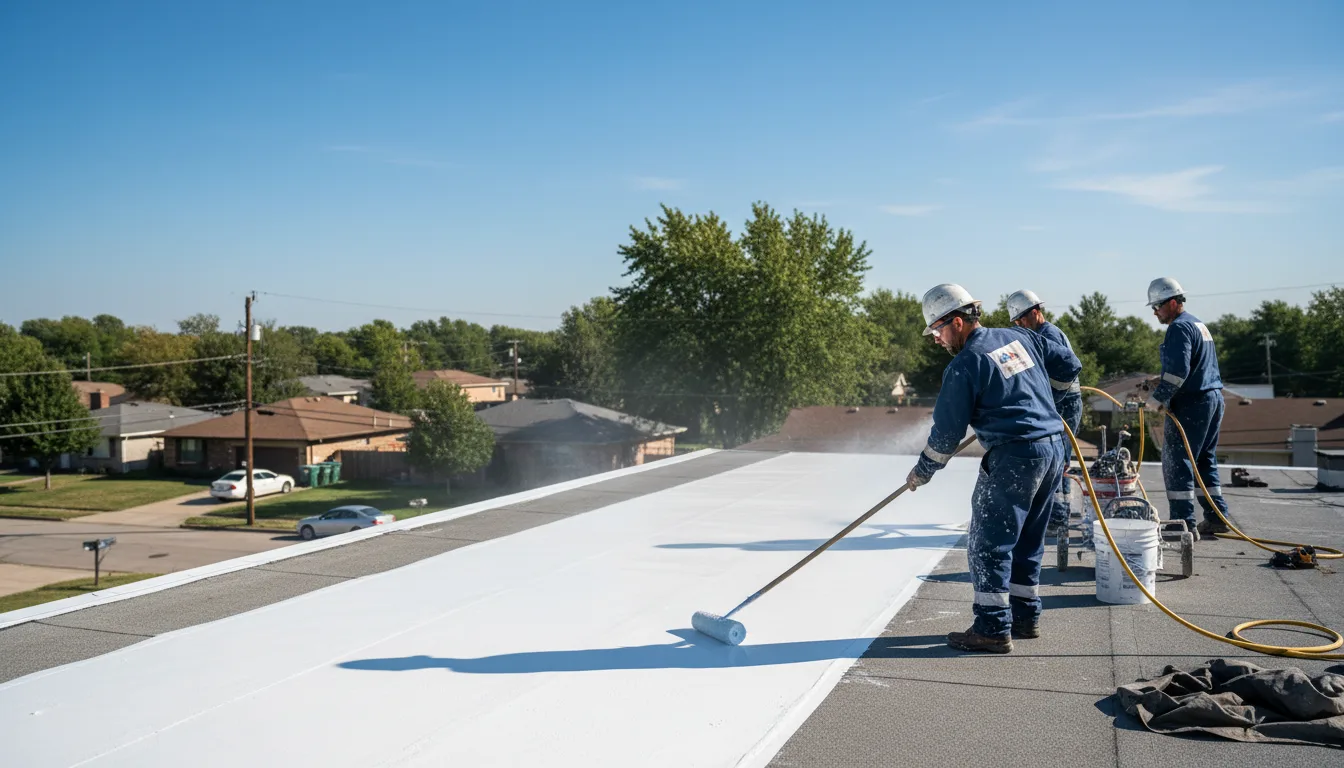 Commercial roof coating in Lynn Center, IL near me